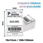 Caixa Com 10 Mil Etiqueta Térmica 10x15