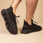 Tênis Masculino Prospect Walk - Preto/Dourado