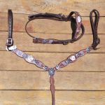 Conjunto Cabeçada & Peiteira Master Selas Baralho Strass #8593