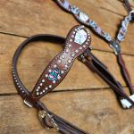 Conjunto Cabeçada & Peiteira Master Selas Baralho Strass #8593