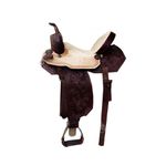 SELA FORMA PROTEC HORSE COURO BEGE - BORDADO FLOR/ASSENTO BEGE/ABA RECORTADA