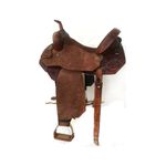 SELA FORMA PROTEC HORSE COURO CAFÉ - BORDADO/COM BOLSOS DE PESO/ABA RECORTADA