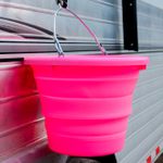 Balde de plástico siliconado - Boss Equine Products - Neon pink