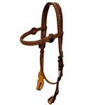 CABECADA TESTA COURO TOP EQUINE - AFOGADOR/REBITE/ENGATE/RAPIDO -12718