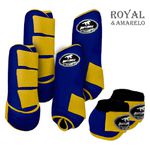 Kit Completo #BiColor Royal Com Velcro&Viés Colorido| Boleteira Dianteira Traseira e Cloche - Boots Horse