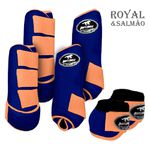 Kit Completo #BiColor Royal Com Velcro&Viés Colorido| Boleteira Dianteira Traseira e Cloche - Boots Horse
