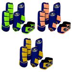 Kit Completo #BiColor Royal Com Velcro&Viés Colorido| Boleteira Dianteira Traseira e Cloche - Boots Horse