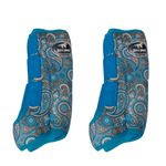 Boleteira Traseira Boots Horse - Estampa Azul Turquesa