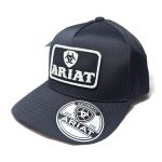 BONE ARIAT - Preto - Logo Branca