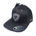 BONE ARIAT - Preto - Logo Cinza