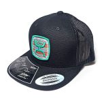 Boné Hooey Preto - Logo - Verde Água
