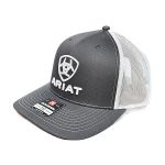 Boné Ariat - Cinza Branco Logo Branca