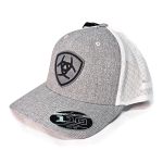 Boné Ariat - Cinza Branco-Logo Cinza e Preto