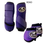 Kit Simples Boots Horse Boleteira Dianteira e Cloche - Roxo