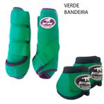 Kit Simples Boots Horse Boleteira Dianteira e Cloche - Verde Bandeira