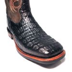 BOTA GATOR BOOTS - JACARÉ RABO PRETO CANO CAFÉ GRAZY 