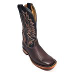 Bota Goyazes Masculina 243001-CBC CABECA BROWN COURO PIT STOP PRETO
