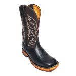 Bota Goyazes Masculina 243004-CC COURO PIT STOP PRETO DALLAS CAFÉ