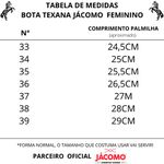 Bota Jácomo Feminina - Pirarucu 4 Fossil Oil Preto 4692/RCGL