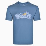 Camiseta Masculina Wrangler Urbano - Azul/Cinza