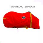 Capa de Frio Boots Horse Forrada Simples - Vermelho / Laranja