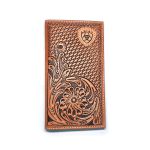 Carteira Couro Bifold Vertical Longa Ariat-A3546108