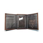Carteira Couro Trifold Vertical Ariat-A3547502