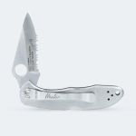 Canivete Liso Cimo Heeler 8 Inox Cabo em Inox com Clip 9440/3R
