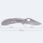 Canivete Liso Cimo Heeler 8 Inox Cabo em Inox com Clip 9440/3