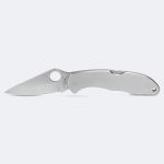 Canivete Liso Cimo Heeler 8 Inox Cabo em Inox com Clip 9440/3