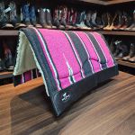 Manta Boots Horse Combat Tambor Algodão Magenta Preto Branco