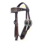 Conjunto Cabeçada Peiteira Levantador Strass & Cravo - Protec Horse