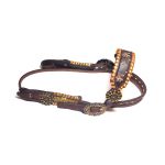 Conjunto Cabeçada Peiteira Vitton Tento Dourado - Master Selas