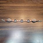 Conjunto Cabeçada Peiteira Levantador Couro Marrom Com Strass & Pedrinhas Azul Turquesa Cod.8562 - Boots Horse