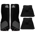 Kit simples Boleteira Dianteira e Cloche Equitech Premium velcro japão - preto