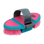 Escova Boots Horse Flexivel 18CM - Pink/Turquesa