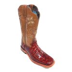 Bota Jácomo Feminina - Jacaré Rabo Vermelho Oil Pinhão 1112