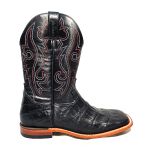 BOTA JACOMO MASCULINA JACARÉ AÇU CAUDA PRETO-3132RXDQ