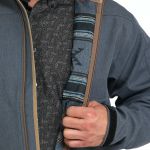 Jaqueta Masculina Bonded Blue Textured #MWJ1567015 - Cinch