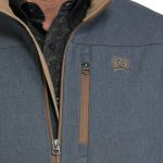 Jaqueta Masculina Bonded Blue Textured #MWJ1567015 - Cinch