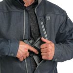 Jaqueta Masculina Concealed Carry Bonded Navy Herringbone #MWJ1537007 - Cinch