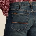 Calça Ariat Jeans Masculina M2 Atlas Traditional Relaxed Stretch Pro Series Ray Boot Cut