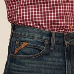 Calça Ariat Jeans Masculina M2 Atlas Traditional Relaxed Stretch Pro Series Ray Boot Cut