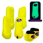 Kit Completo Boots Horse Boleteira Dianteira/Traseira e Cloche - Amarelo 01 FLUORESCENTE 