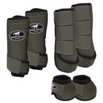Kit Completo Boots Horse - Boleteira Dianteira/Traseira e cloche - Verde Militar