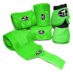 Kit Jogo de 04 Ligas com 01 Par de Cloche - Verde Limão - Boots Horse 