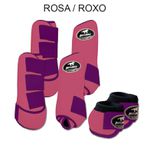 Kit Completo Boots Horse - Boleteira Dianteira/Traseira e cloche - ROSA/ROXO