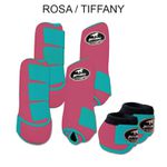 Kit Completo Boots Horse - Boleteira Dianteira/Traseira e cloche - ROSA/TIFFANY
