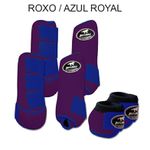 Kit Completo Boots Horse - Boleteira Dianteira/Traseira e cloche - ROXO/AZUL ROYAL