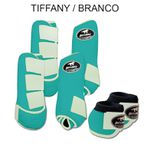 Kit Completo Boots Horse - Boleteira Dianteira/Traseira e cloche - TIFFANY/BRANCO